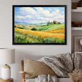 Vangogh Rolling Hills I - Landscapes Canvas Wall Art