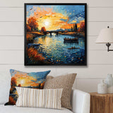 Vangogh The Bridge At Arles II - Landscapes Canvas Wall Art