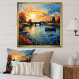 Vangogh The Bridge At Arles II - Landscapes Canvas Wall Art