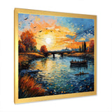 Vangogh The Bridge At Arles II - Landscapes Canvas Wall Art