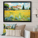 Vangogh The Yellow House In Arles I - Landscapes Canvas Wall Art