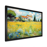 Vangogh The Yellow House In Arles I - Landscapes Canvas Wall Art