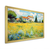 Vangogh The Yellow House In Arles I - Landscapes Canvas Wall Art