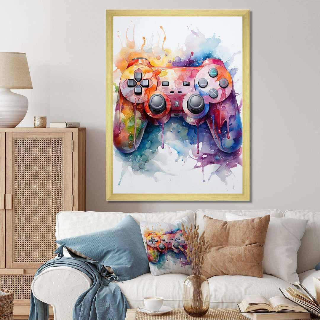 Colorful Video Game Gameplay Bliss - Fashion Canvas Wall Art