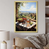 Vineyard Rendezvous In Rioja I - Landscapes Canvas Wall Art