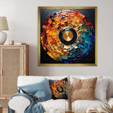 Colorful Vinyl Record Vinyl Mosaic II - Fashion Canvas Wall Art