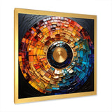 Colorful Vinyl Record Vinyl Mosaic II - Fashion Canvas Wall Art