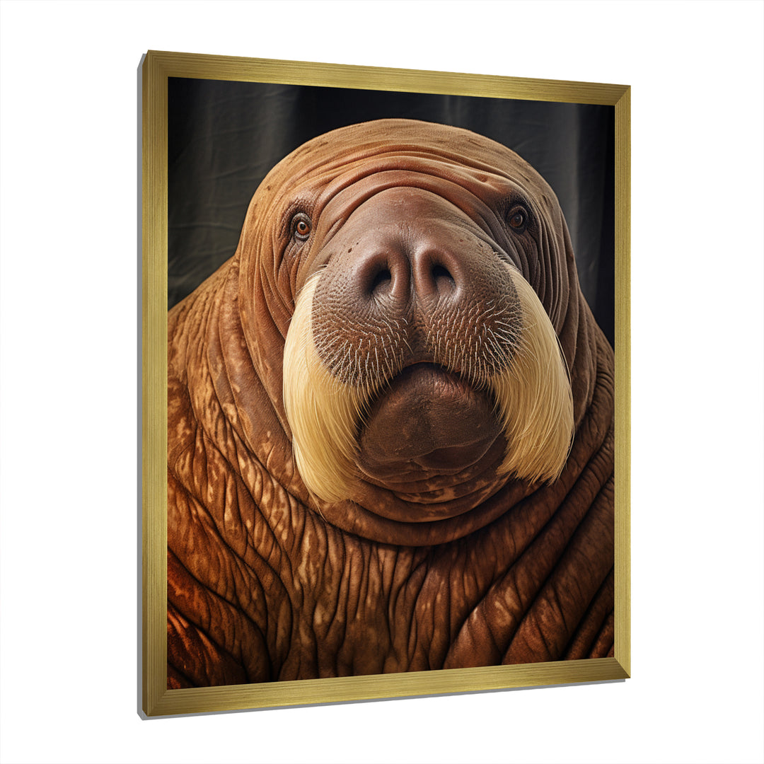 Walrus Ancient Wisdom - Walrus Large Canvas Wall Art
