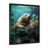 Walrus Arctic Serenity - Walrus Living Room Wall Art