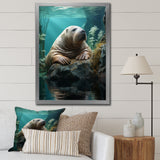 Walrus Arctic Serenity - Walrus Living Room Wall Art