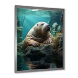 Walrus Arctic Serenity - Walrus Living Room Wall Art