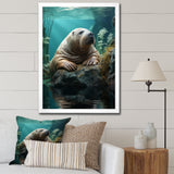 Walrus Arctic Serenity - Walrus Living Room Wall Art