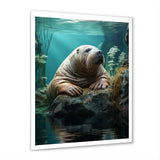 Walrus Arctic Serenity - Walrus Living Room Wall Art