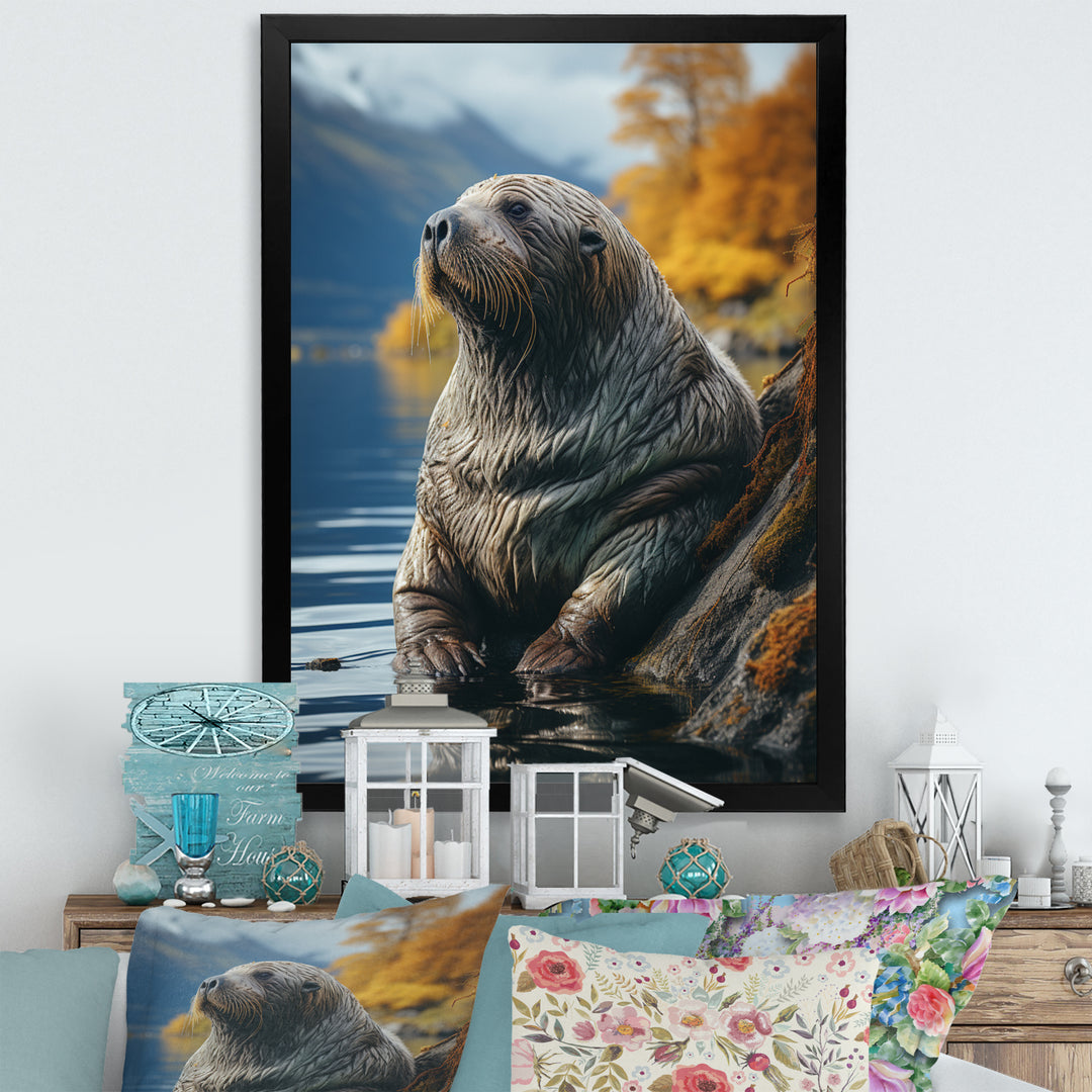 Walrus Coastal Reflections - Walrus Wall Decor