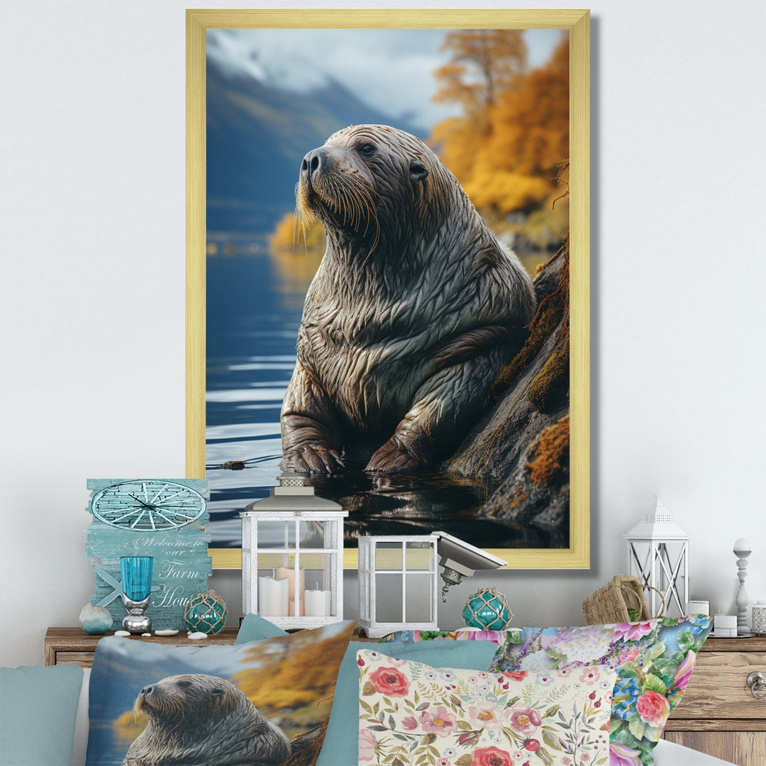 Walrus Coastal Reflections - Walrus Wall Decor
