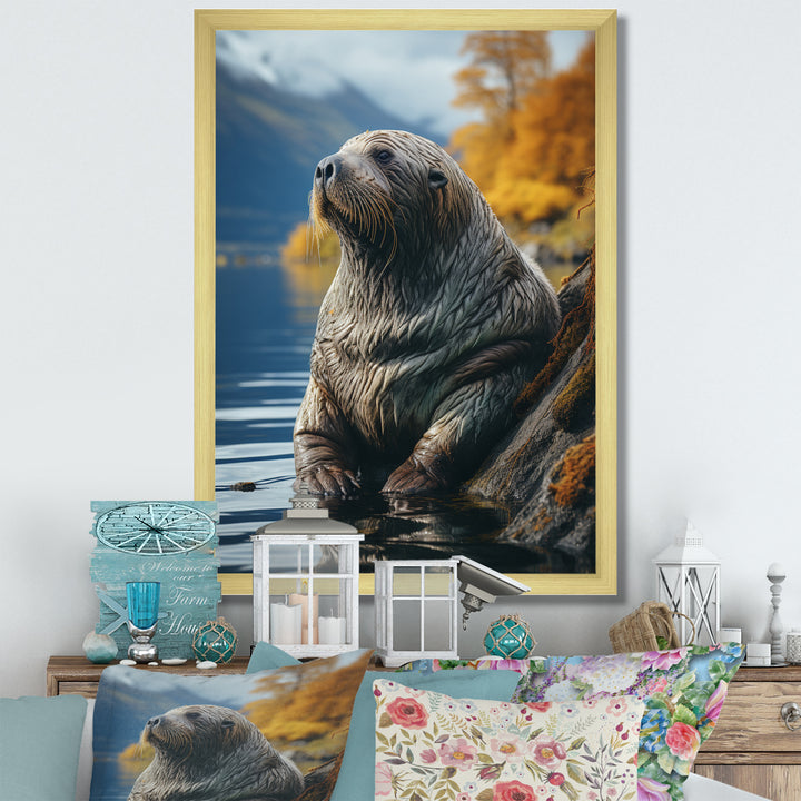 Walrus Coastal Reflections - Walrus Wall Decor