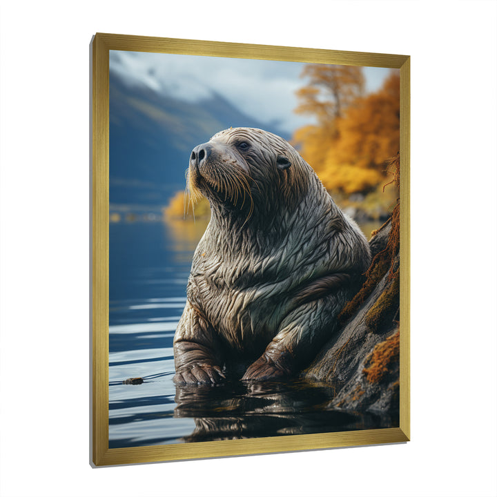 Walrus Coastal Reflections - Walrus Wall Decor