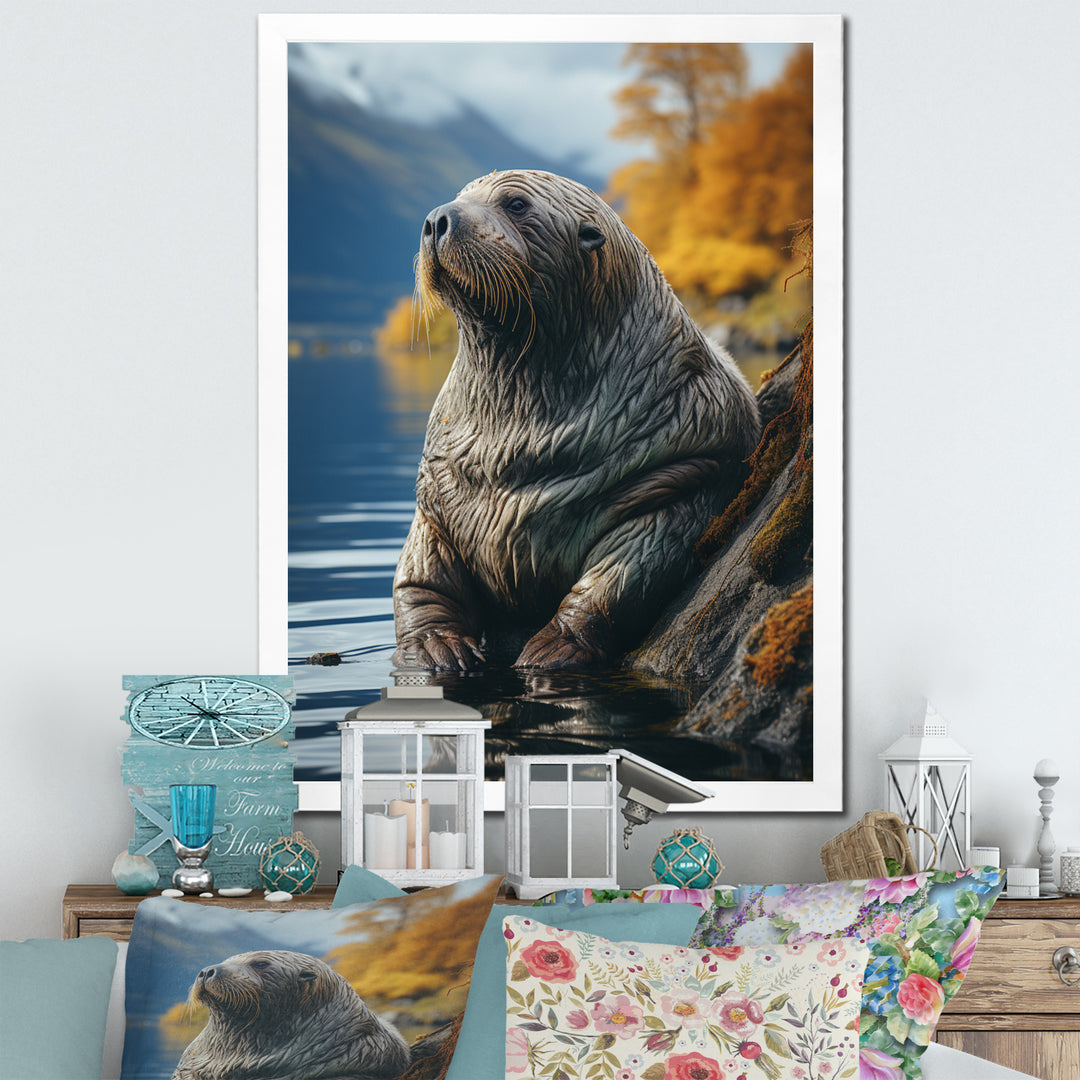 Walrus Coastal Reflections - Walrus Wall Decor