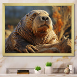 Walrus Golden Tusks - Walrus Wall Decor