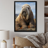 Walrus Majestic Ivory - Brown Walrus Wall Art