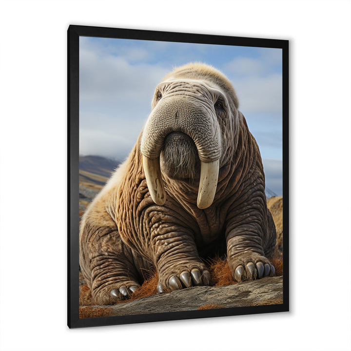 Walrus Majestic Ivory - Brown Walrus Wall Art
