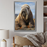 Walrus Majestic Ivory - Brown Walrus Wall Art