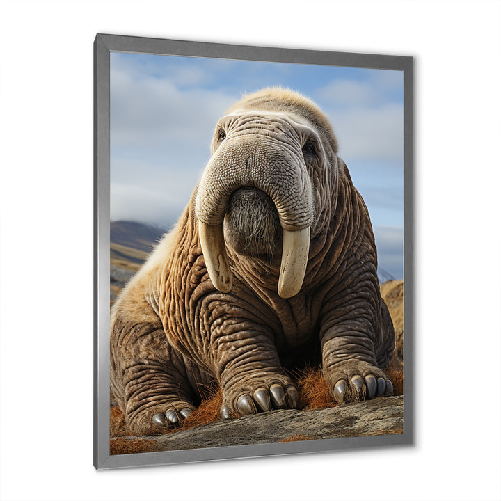 Walrus Majestic Ivory - Brown Walrus Wall Art