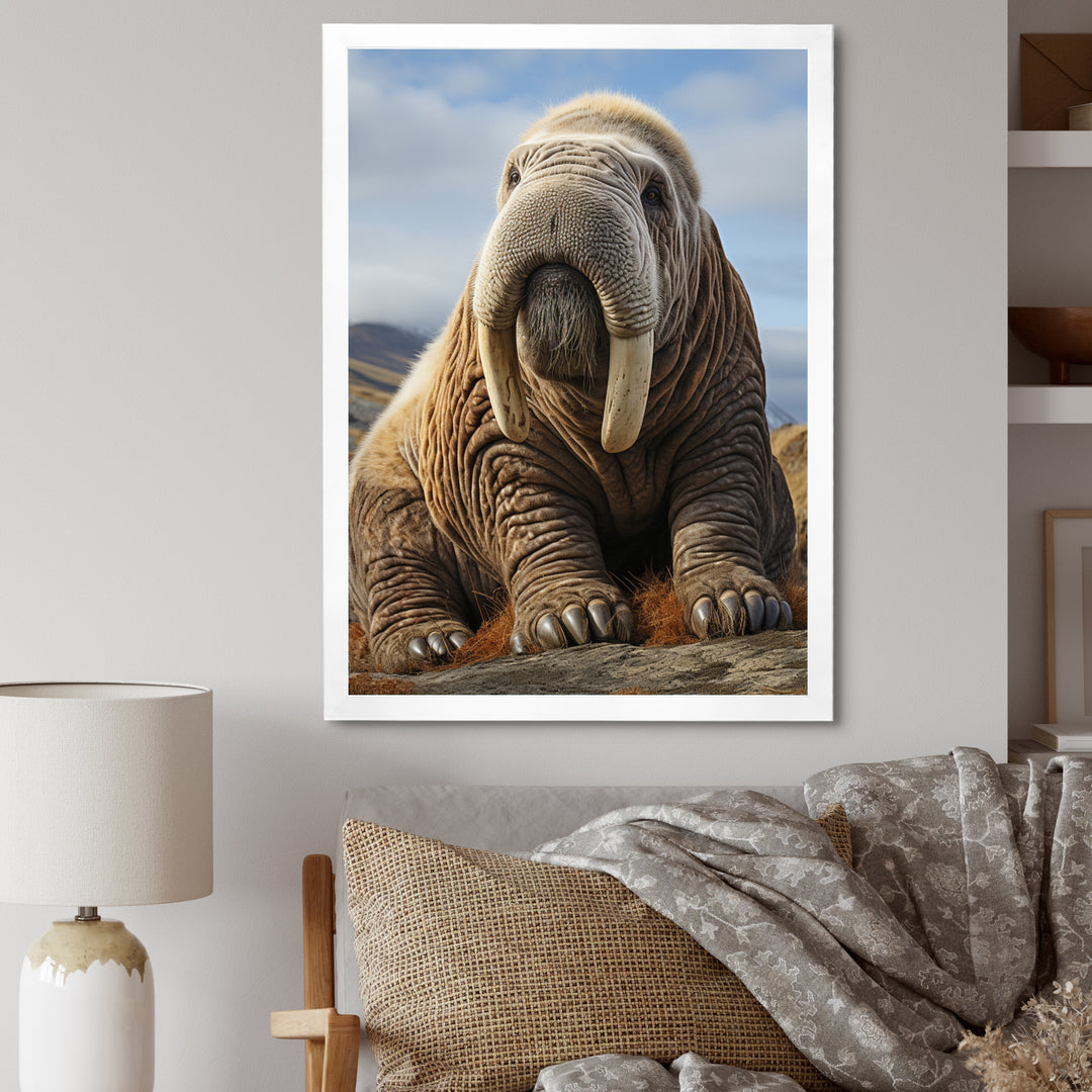 Walrus Majestic Ivory - Brown Walrus Wall Art