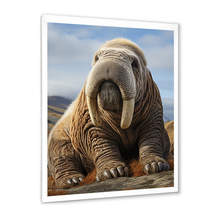 Walrus Majestic Ivory - Brown Walrus Wall Art