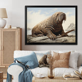 Walrus Regal - Walrus Framed Canvas Art