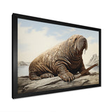 Walrus Regal - Walrus Framed Canvas Art
