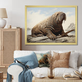 Walrus Regal - Walrus Framed Canvas Art