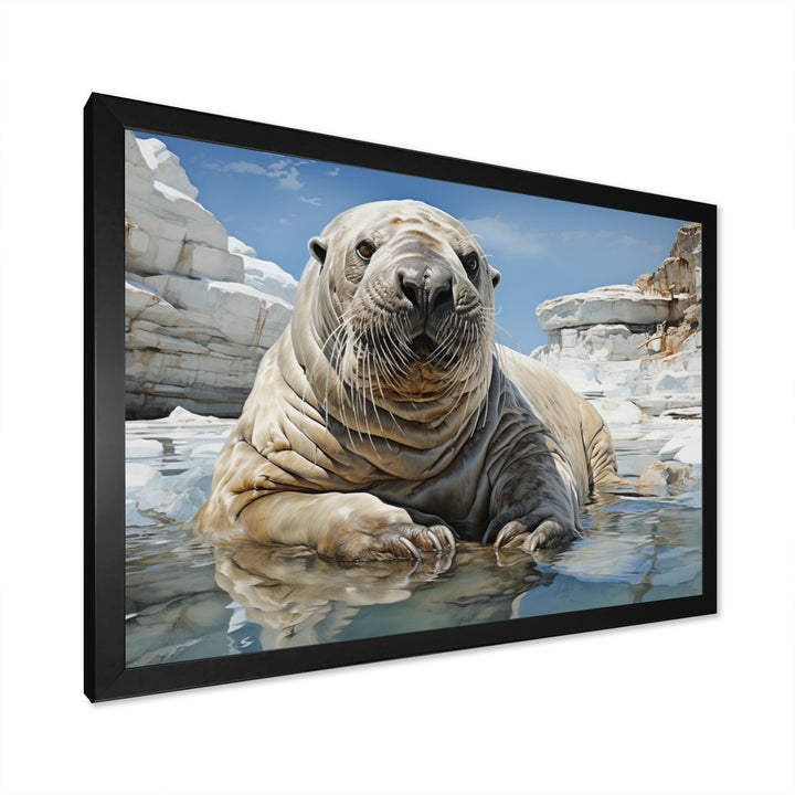 Walrus Wonder - Walrus Living Room Wall Art