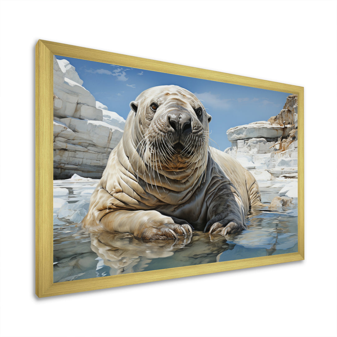 Walrus Wonder - Walrus Living Room Wall Art