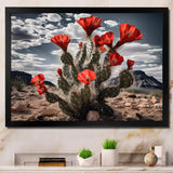 Western Desert Cactus Serenade - People Canvas Wall Art