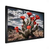 Western Desert Cactus Serenade - People Canvas Wall Art