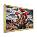 Western Desert Cactus Serenade - People Canvas Wall Art