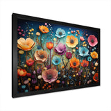 Colorful Wildflowers Whimsical Blooms - Floral Canvas Wall Art