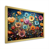 Colorful Wildflowers Whimsical Blooms - Floral Canvas Wall Art