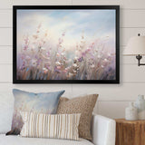 Purple Wildflowers Whispering Breeze II - Floral Canvas Wall Art