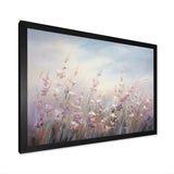 Purple Wildflowers Whispering Breeze II - Floral Canvas Wall Art