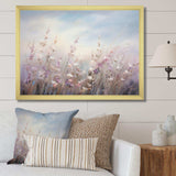 Purple Wildflowers Whispering Breeze II - Floral Canvas Wall Art