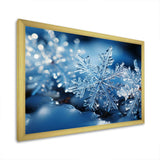 Glimmering Snowflakes II - Landscapes Canvas Wall Art