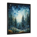 Winter Snowy Evergreen I - Landscapes Canvas Wall Art