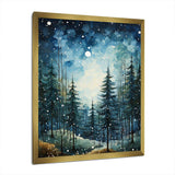 Winter Snowy Evergreen I - Landscapes Canvas Wall Art