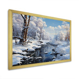 Winter Snowy Serenity I - Landscapes Canvas Wall Art