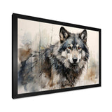 Wolf Lone Wanderer - Animals Canvas Wall Art