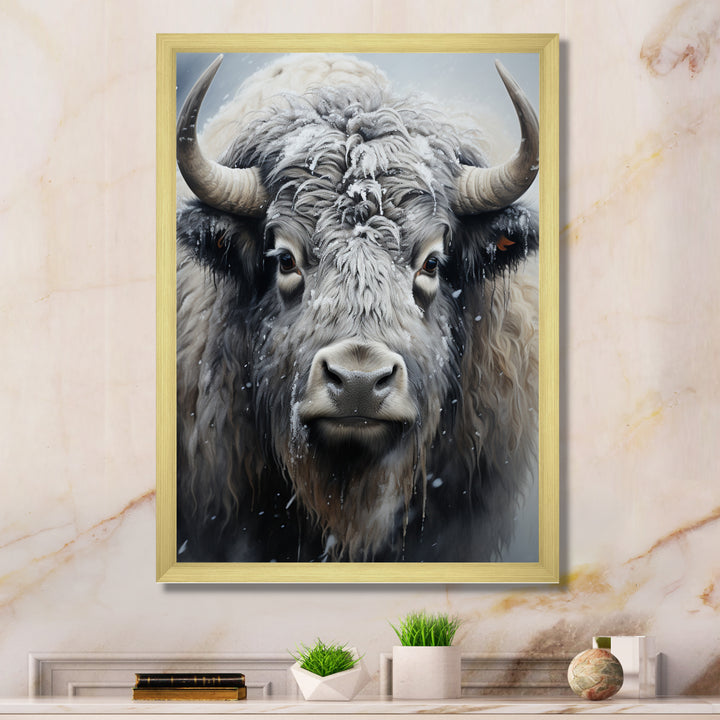 Yaks Gentle Giants Pointillism - Yaks Wall Decor