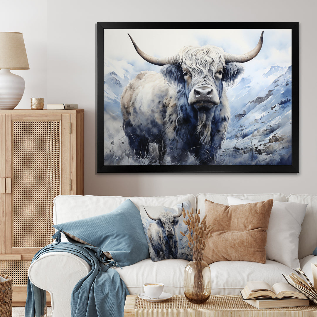 Yaks Majestic Grace Pointillism - Yaks Wall Decor