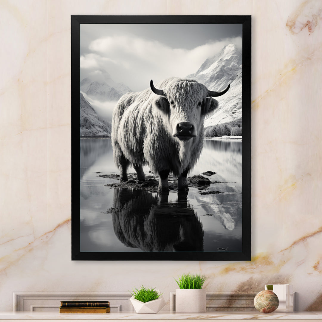 Yaks Serenade Of The Peak - Gray Yaks Wall Art